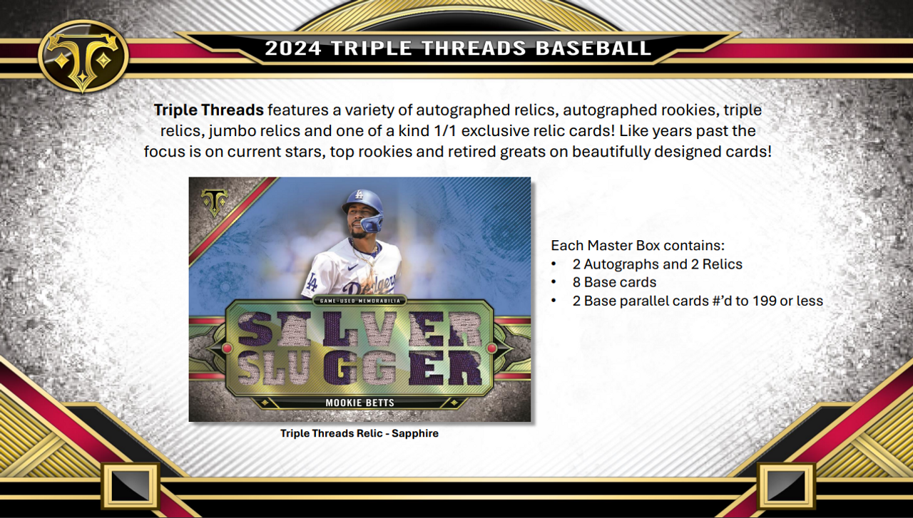 2024 Topps Triple Threads Baseball