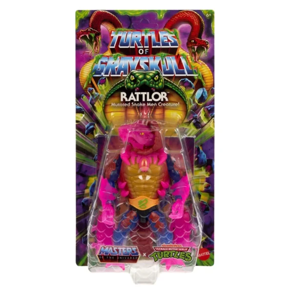 Masters of the Universe Origins Turtles of Grayskull Wave 5 Rattlor Action Figure